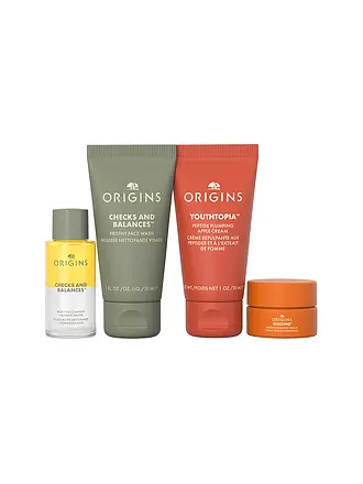 ORIGINS | CLEANSE & GLOW ESSENTIALS Our Most-Loved Skincare Essentials Set 3x30ml / 5ml | 
